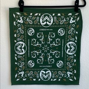 Colorado State University Green and White Bandana